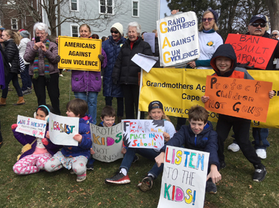 GAGv members with children and signs